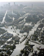 Floodwaters from Hurricane Katrina fill the streets near downtown New Orleans Tuesday, Aug. 30, 2005 in New Orleans. (AP Photo/David J. Phillip)